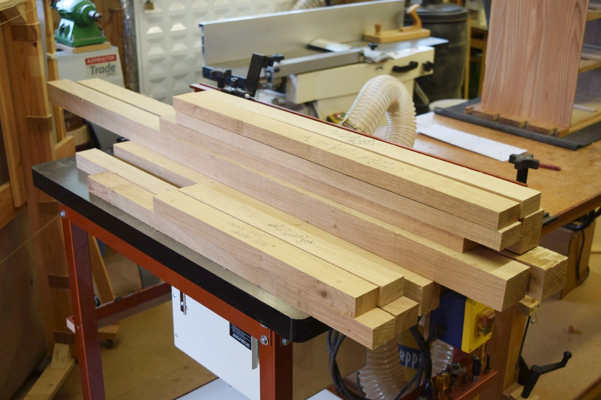 Oak on the router table surface - forget to label the bits at your peril!