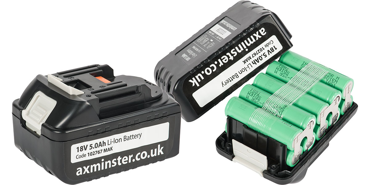 Axminster’s battery for Makita cordless uses market leading Samsung SDI cells